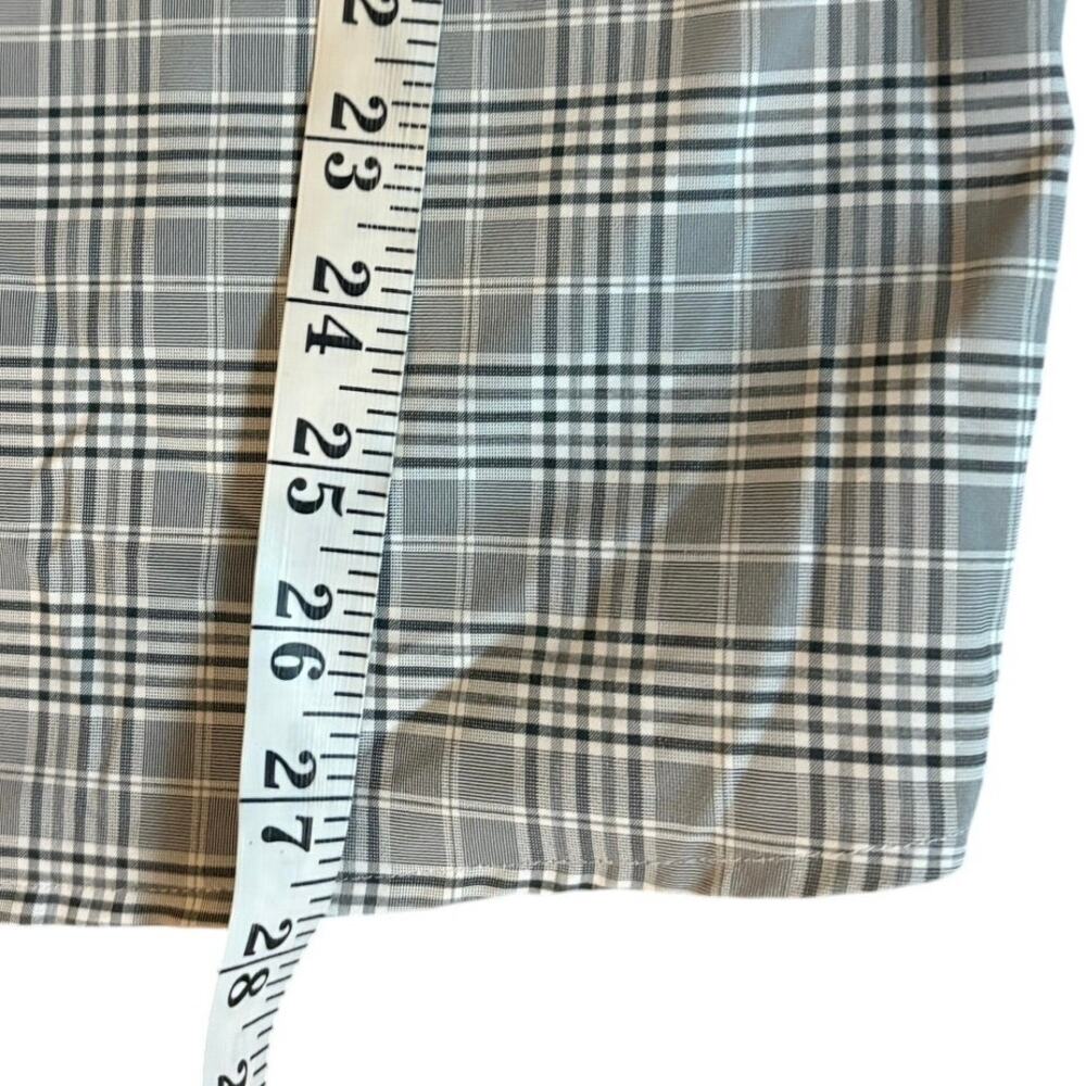 Orvis Active Fit Seawool Plaid Button Down Shirt Mens M Gray Performance Fishing - Picture 5 of 9